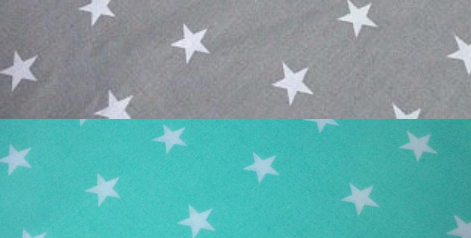 Сменная наволочка на подушку для беременных цвета: Звезды комби серо-мятные